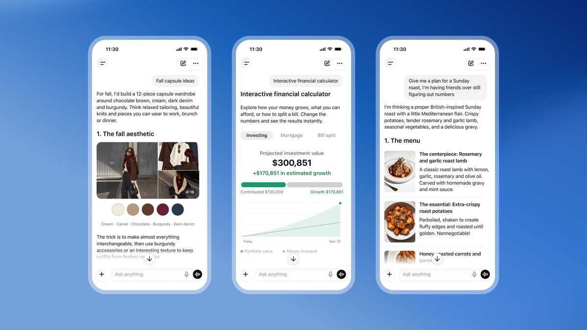 ChatGPT's New 'Intelligent UI' Integrates Visuals for Richer Interactions