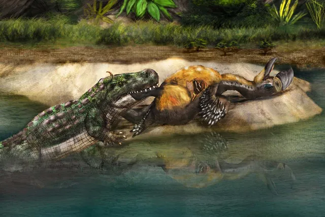 Unearthing Prehistoric Predators: The Battle Between Terror Birds and Giant Caimans