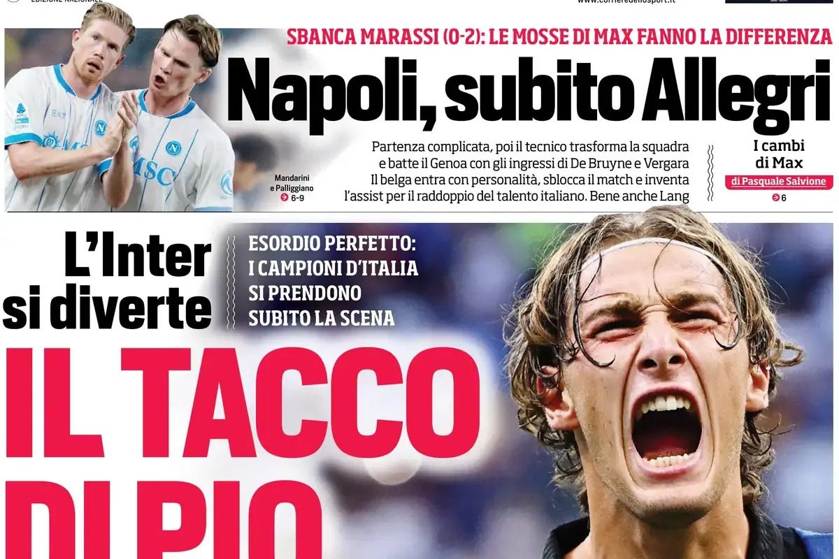 Inter Milan Dominates Monza 4-1 in Season Opener, Napoli Secures Late Victory Amidst Controversy