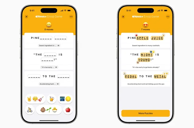 Apple Launches Emoji Game with Unique Word Puzzle Experience for News+ Subscribers