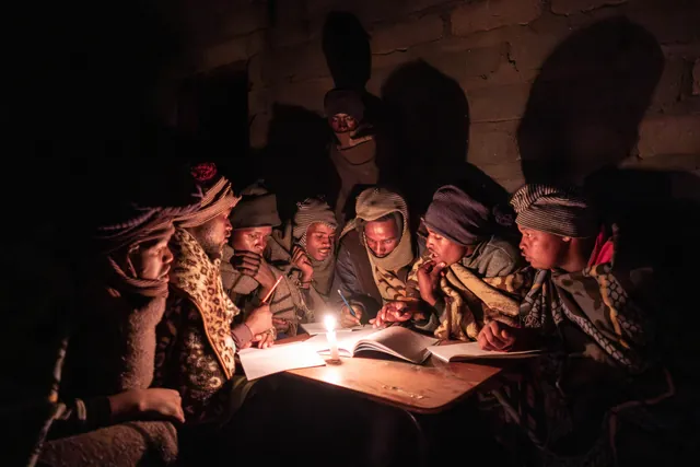 Lesotho Shepherds Brave Mountains for Night School Education